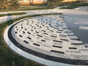 Тротуарная плитка с крошкой